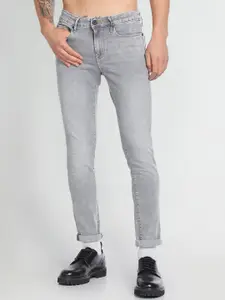 Flying Machine Men Low-Rise Clean Look Heavy Fade Skinny Fit Stretchable Jeans