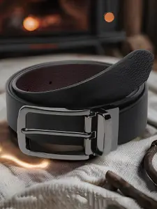 Roadster Men Textured Reversible Leather Formal Belt