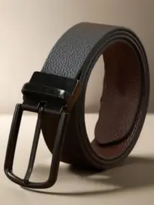 Roadster Men Textured Reversible Leather Formal Belt