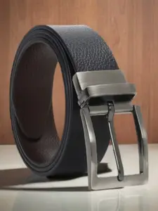 Roadster Men Textured Reversible Leather Formal Belt