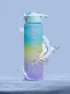 MARKET99 Blue & Purple Colourblocked Sipper Water Bottle 1 L