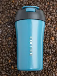 MARKET99 Blue Typography Printed Stainless Steel Sipper Water Bottle 400 ml