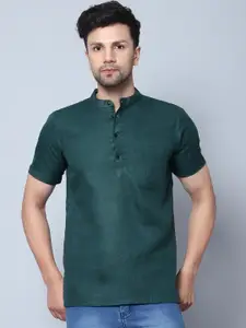 Latest Chikan Garments Mandarin Collar Short Sleeve Straight Kurta