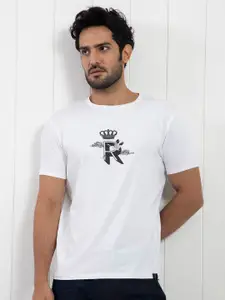 RARE RABBIT Men Rings-4 Slim Fit Solid Polo Collar T-Shirt