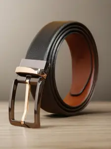 Roadster Men Textured Reversible Leather Belt