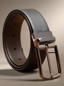 Roadster Men Textured Reversible Leather Belt