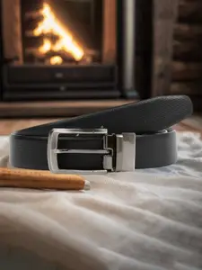 Roadster Men Textured Reversible Leather Belt