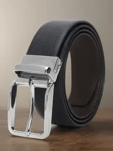 Roadster Men Textured Reversible Italian Leather Formal Belt