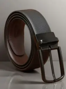 Roadster Men Textured Reversible Italian Leather Formal Belt