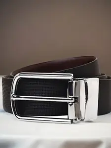 Roadster Men Textured Reversible Italian Leather Formal Belt