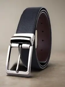 Roadster Men Textured Reversible Italian Leather Formal Belt