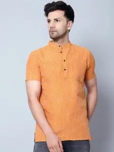 Latest Chikan Garments Striped Straight Kurta