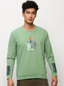 SHOWOFF Graphic Printed Cotton Sweatshirt