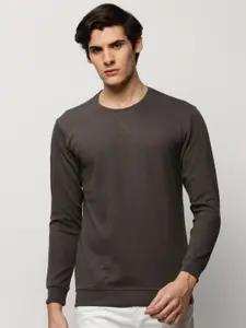 SHOWOFF Round Neck Long Sleeves Cotton Pullover