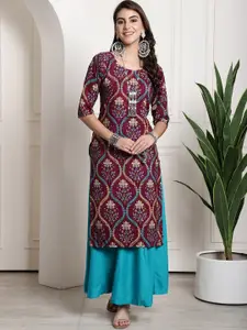 7Threads Ethnic Motifs Printed Kurta