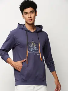SHOWOFF Graphic Printed Hooded Pullover Cotton Sweatshirt