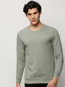 SHOWOFF Round Neck Long Sleeves Cotton Pullover