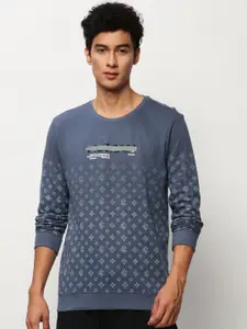 SHOWOFF Conversational Printed Round Neck Cotton Pullover