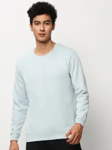 SHOWOFF Round Neck Long Sleeves Cotton Pullover