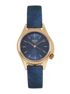 Helix Women Dial & Leather Straps Analogue Watch TW037HL07
