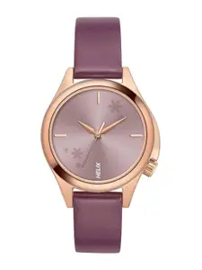 Helix Women Leather Straps Analogue Watch TW037HL13