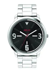 Helix Men Dial & Stainless Steel Straps Analogue Watch TW039HG04