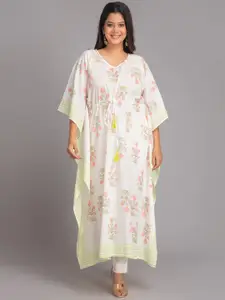 SUTI Floral Printed Kaftan Pure Cotton Kurta