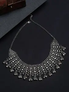 SAKA DESIGNS German Silver Oxidised Necklace