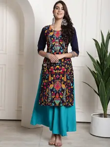 7Threads Floral Printed Kurta
