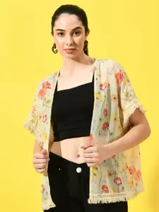 CHARMGAL Floral Printed Shrug