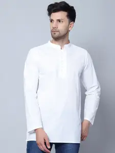 Latest Chikan Garments Mandarin Collar Long Sleeve Straight Kurta
