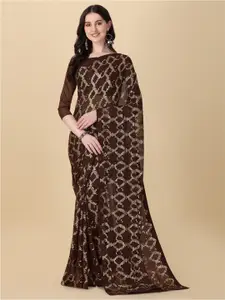 Fab Dadu Sequinned Pure Georgette Saree