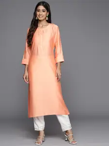 Indo Era Women Striped Liva Kurta