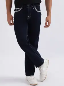 True Religion Men Straight Fit Mid-Rise Clean Look Stretchable Jeans