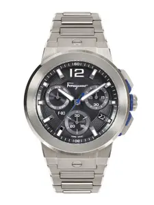 Ferragamo Men Bracelet Style Straps Analogue Chronograph Watch-SFMT00422