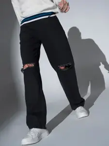 Hubberholme Women High-Rise Slash Knee Jeans