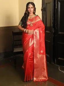 Anouk Woven Design Zari Banarasi Saree