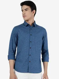Greenfibre Abstract Printed Slim Fit Cotton Casual Shirt
