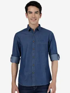 Greenfibre Slim Fit Opaque Pure Cotton Casual Shirt