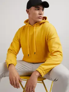 Campus Sutra Hooded Pullover Cotton Sweatshirt