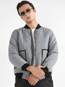 Campus Sutra Winter Wear Windcheater Stand Collar Puffer Jacket