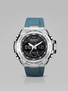 CARLINGTON Men Printed Analogue And Digital Watch CT 9107 Teal