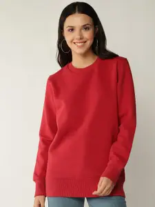 Roadster Women Red Sweatshirt