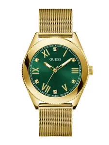 GUESS Men Stainless Steel Bracelet Style Straps Analogue Watch GW0495G4