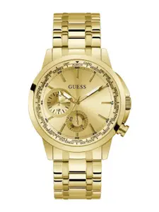 GUESS Men Stainless Steel Bracelet Style Straps Analogue Watch GW0490G2
