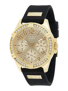 GUESS Women Embellished Dial Bracelet Style Straps Analogue Watch W1160L1