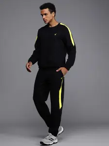 HRX By Hrithik Roshan Men Side Striped Rapid-Dry Tracksuits
