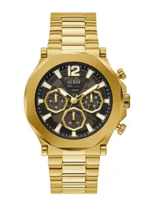 GUESS Men Stainless Steel Bracelet Style Straps Chronograph Analogue Watch GW0539G2