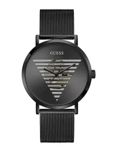 GUESS Men Stainless Steel Bracelet Style Straps Analogue Watch GW0502G2