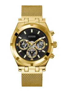 GUESS Men Stainless Steel Bracelet Style Straps Analogue Watch GW0582G2
